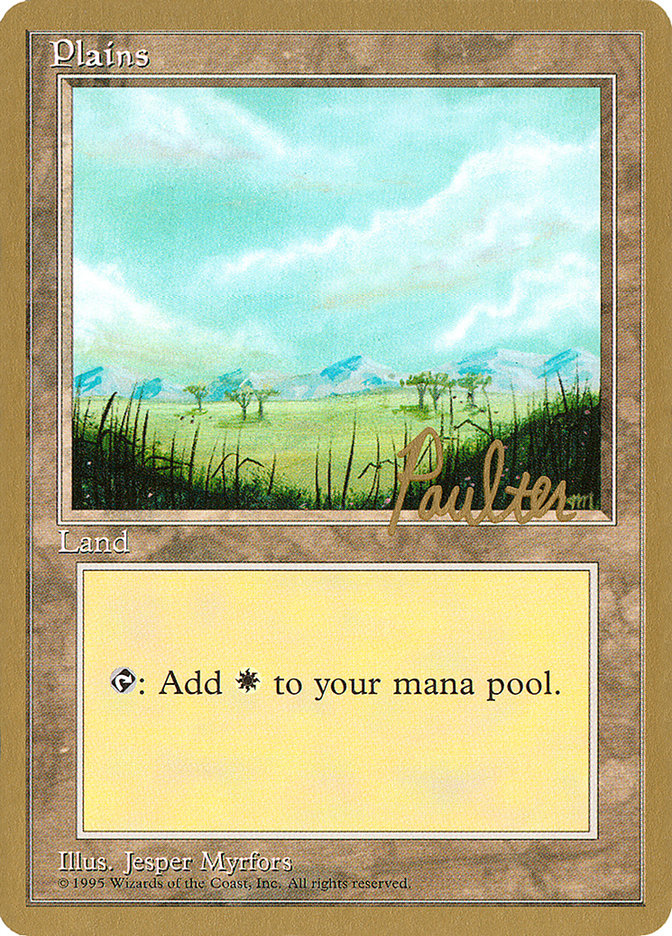Plains (pp365) (Preston Poulter) [Pro Tour Collector Set] | Webway Games
