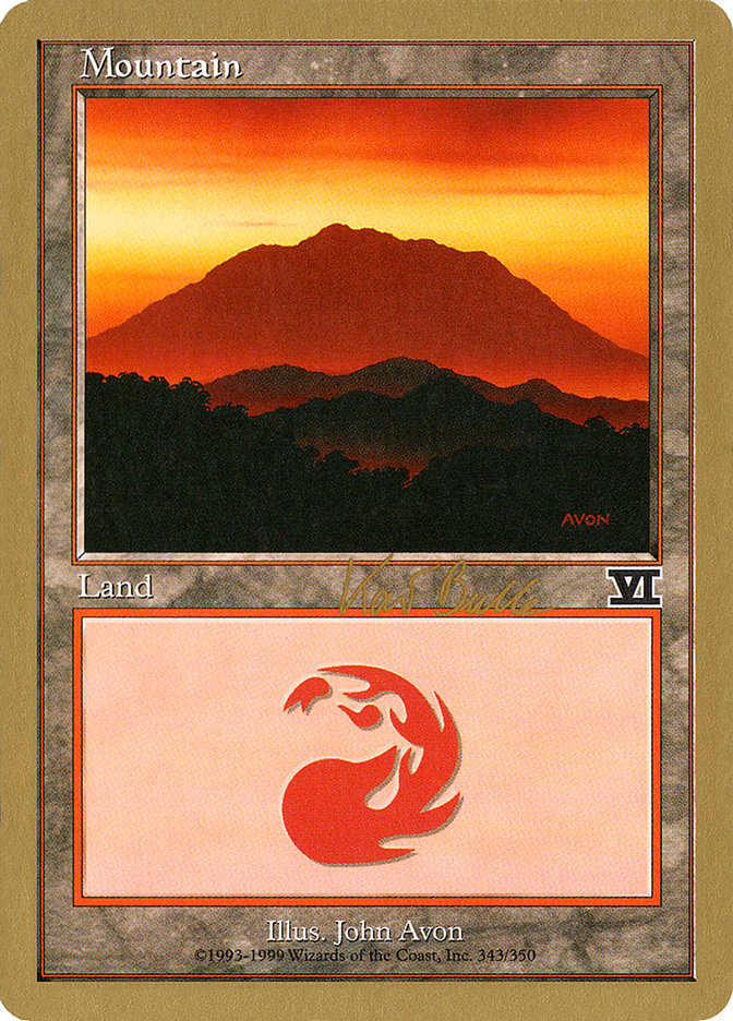Mountain (kb343) (Kai Budde) [World Championship Decks 1999] | Webway Games