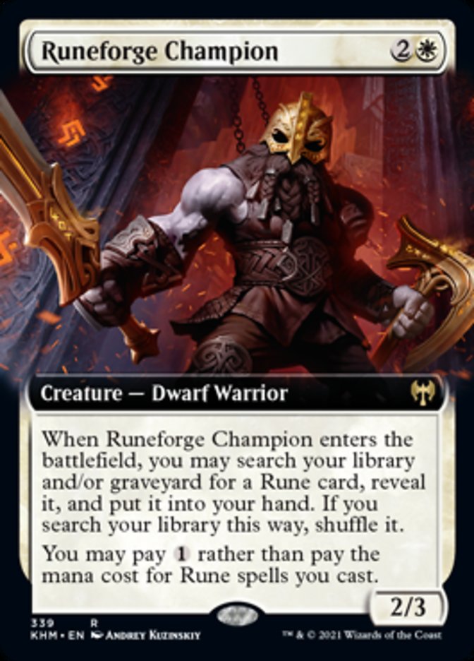Runeforge Champion (Extended Art) [Kaldheim] | Webway Games