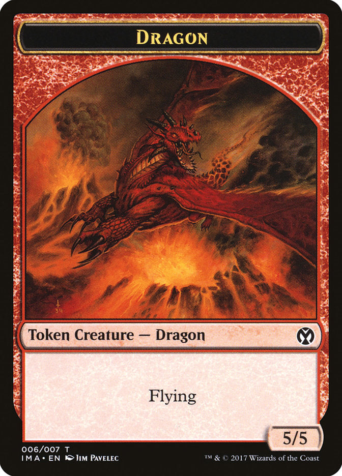 Dragon (006/007) [Iconic Masters Tokens] | Webway Games