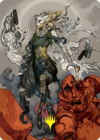Tamiyo, Compleated Sage Art Card (Gold-Stamped Signature) [Kamigawa: Neon Dynasty Art Series] | Webway Games
