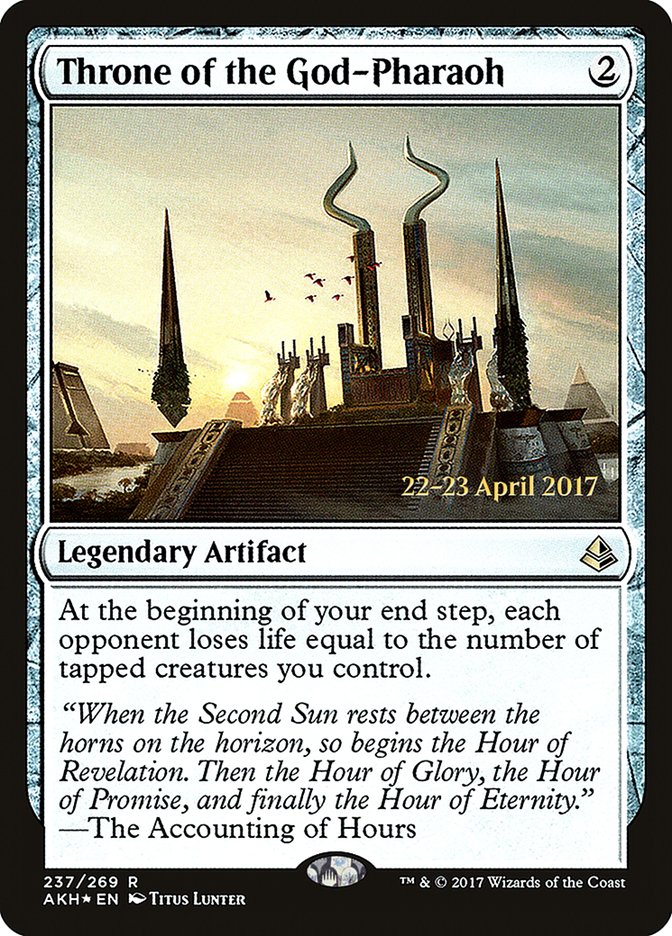 Throne of the God-Pharaoh  (Prerelease) [Amonkhet Prerelease Promos] | Webway Games