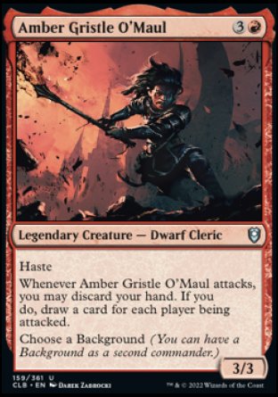 Amber Gristle O'Maul [Commander Legends: Battle for Baldur's Gate] | Webway Games