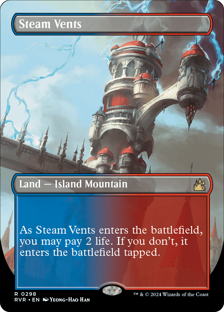 Steam Vents (Borderless) [Ravnica Remastered] | Webway Games