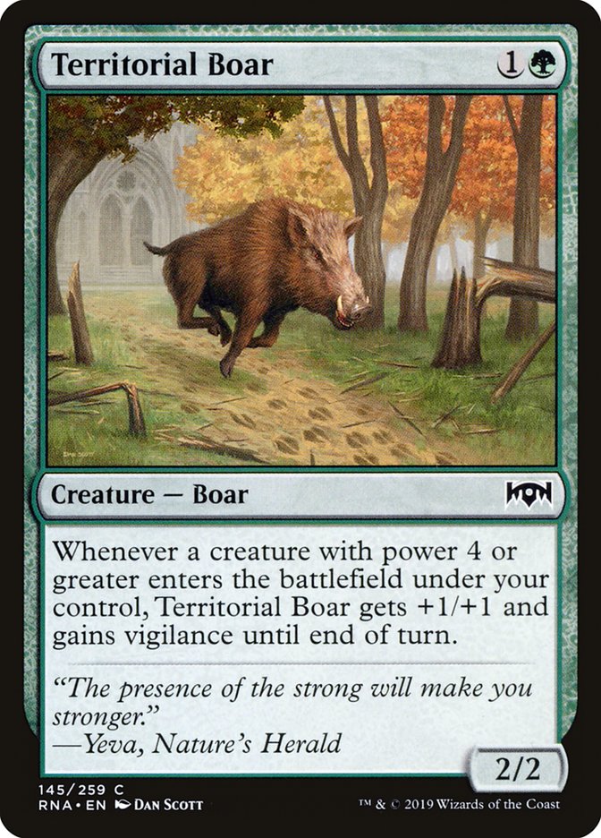Territorial Boar [Ravnica Allegiance] | Webway Games