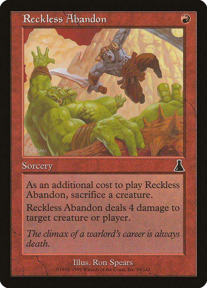 Reckless Abandon [Urza's Destiny] | Webway Games