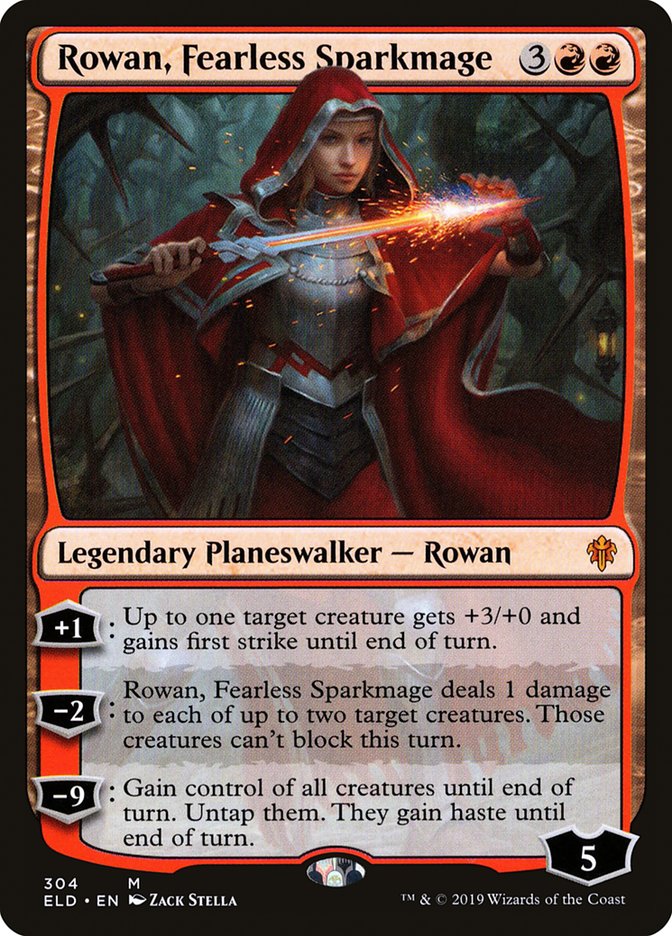 Rowan, Fearless Sparkmage [Throne of Eldraine] | Webway Games