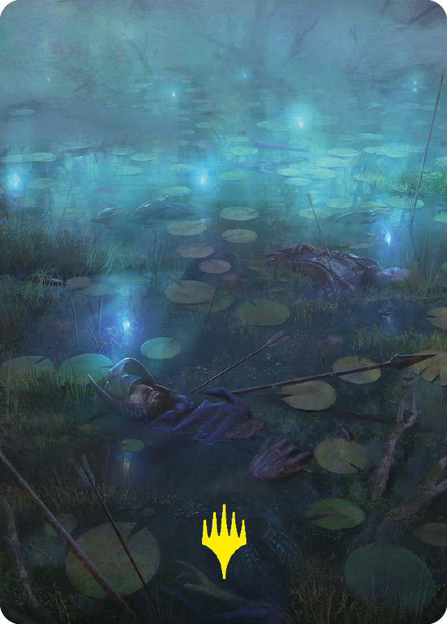 The Dead Marshes Art Card (Gold-Stamped Signature) [The Lord of the Rings: Tales of Middle-earth Art Series] | Webway Games