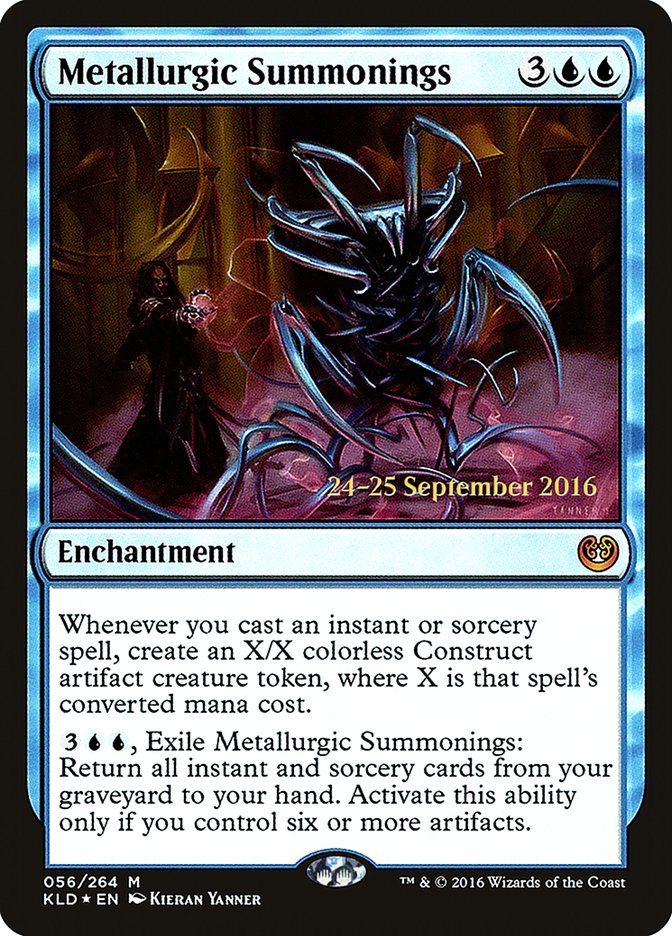 Metallurgic Summonings  [Kaladesh Prerelease Promos] | Webway Games