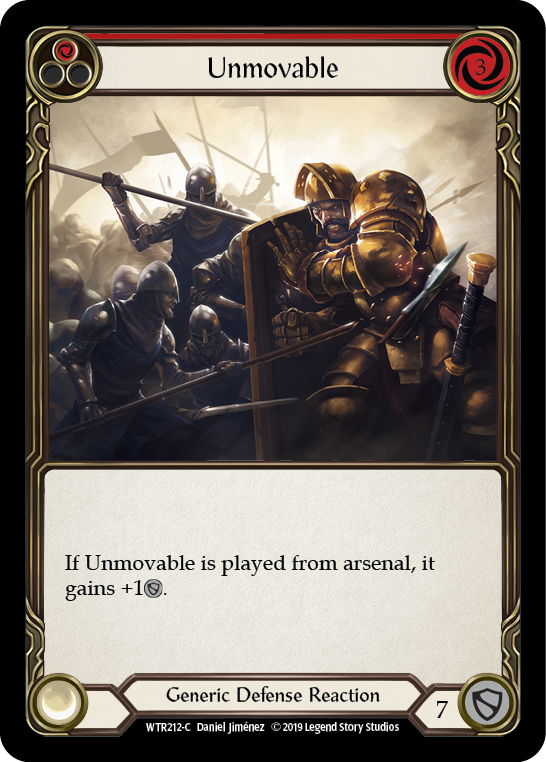 Unmovable (Red) [WTR212-C] Alpha Print Normal | Webway Games