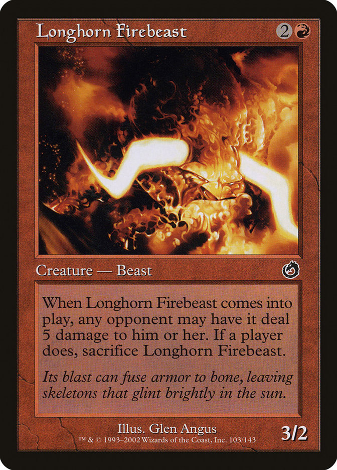 Longhorn Firebeast [Torment] | Webway Games