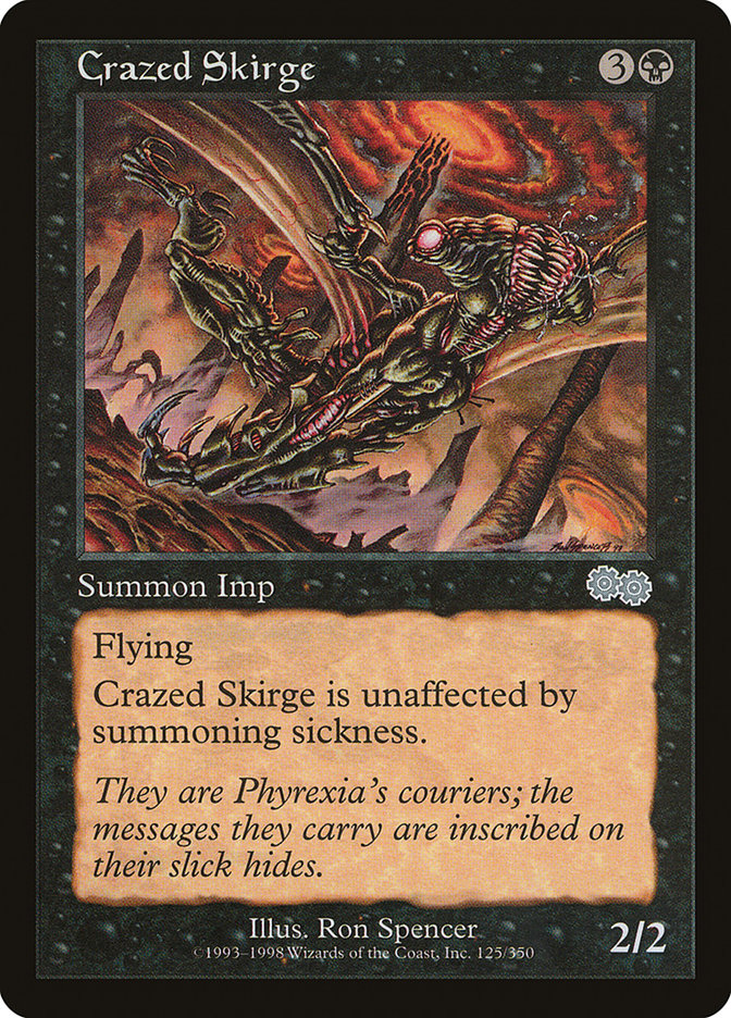 Crazed Skirge [Urza's Saga] | Webway Games