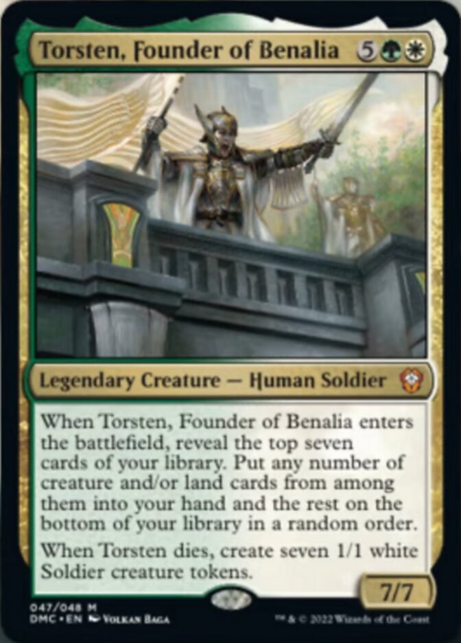 Torsten, Founder of Benalia [Dominaria United Commander] | Webway Games