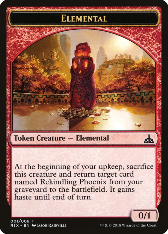 Elemental (001/006) [Rivals of Ixalan Tokens] | Webway Games