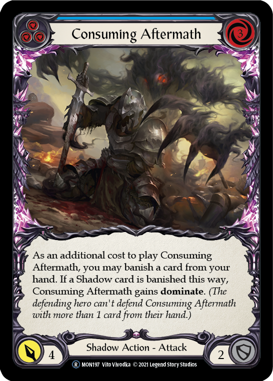 Consuming Aftermath (Blue) [U-MON197] Unlimited Normal | Webway Games