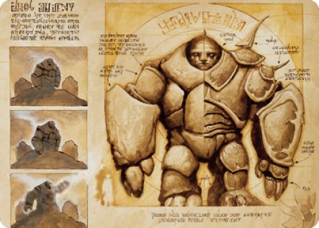 Precursor Golem Art Card [The Brothers' War Art Series] | Webway Games
