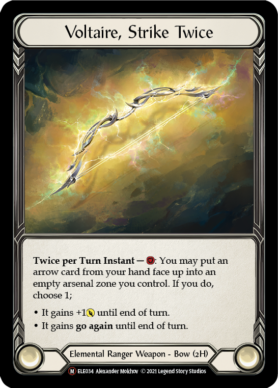 Voltaire, Strike Twice [U-ELE034] Unlimited Rainbow Foil | Webway Games