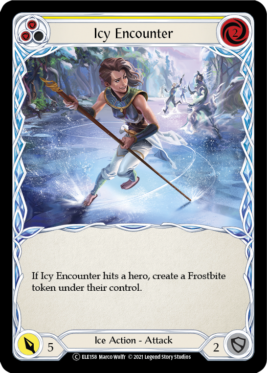 Icy Encounter (Yellow) [U-ELE158] Unlimited Normal | Webway Games