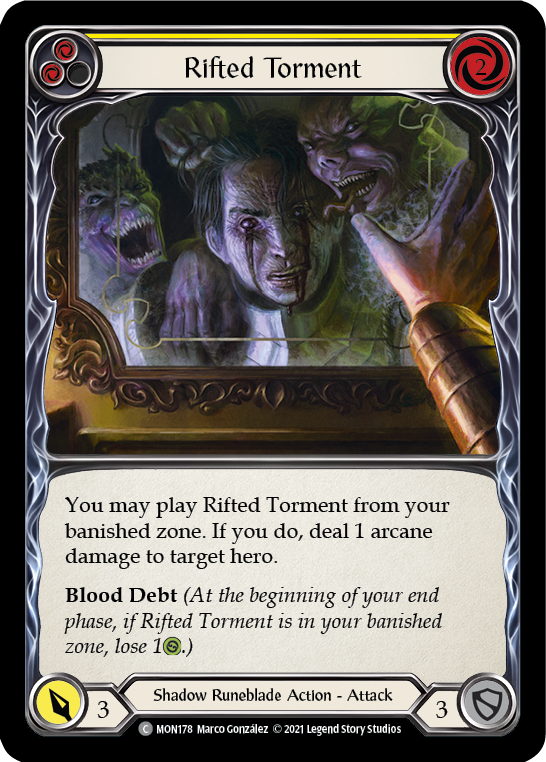 Rifted Torment (Yellow) [MON178] 1st Edition Normal | Webway Games