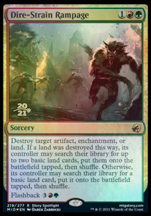Dire-Strain Rampage [Innistrad: Midnight Hunt Prerelease Promos] | Webway Games