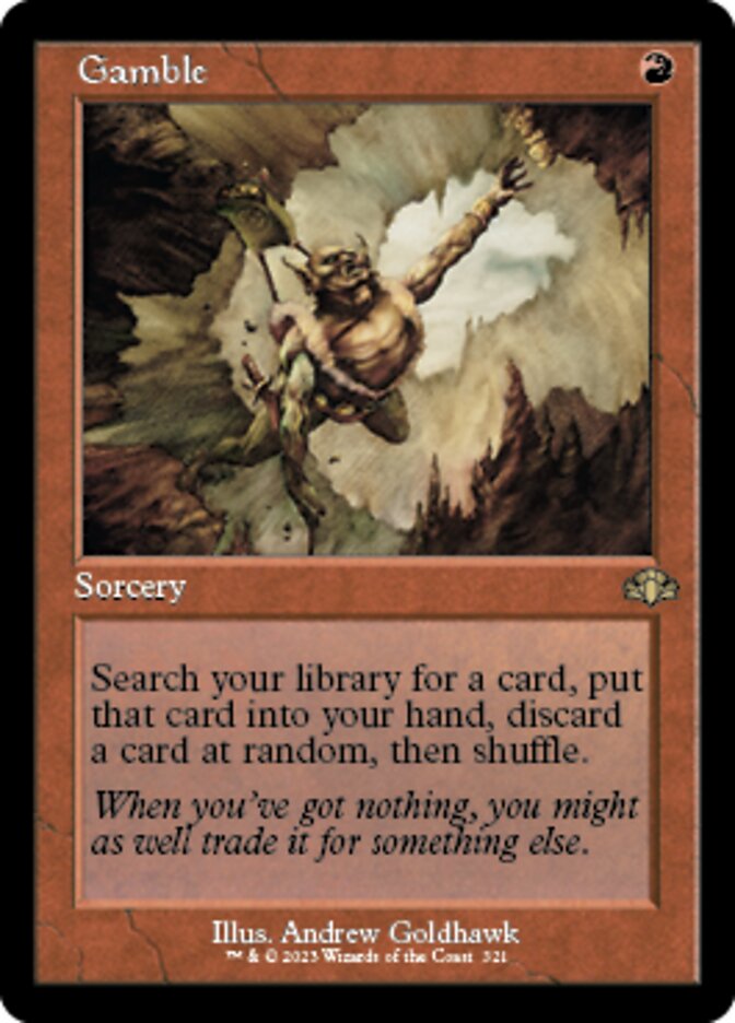 Gamble (Retro) [Dominaria Remastered] | Webway Games