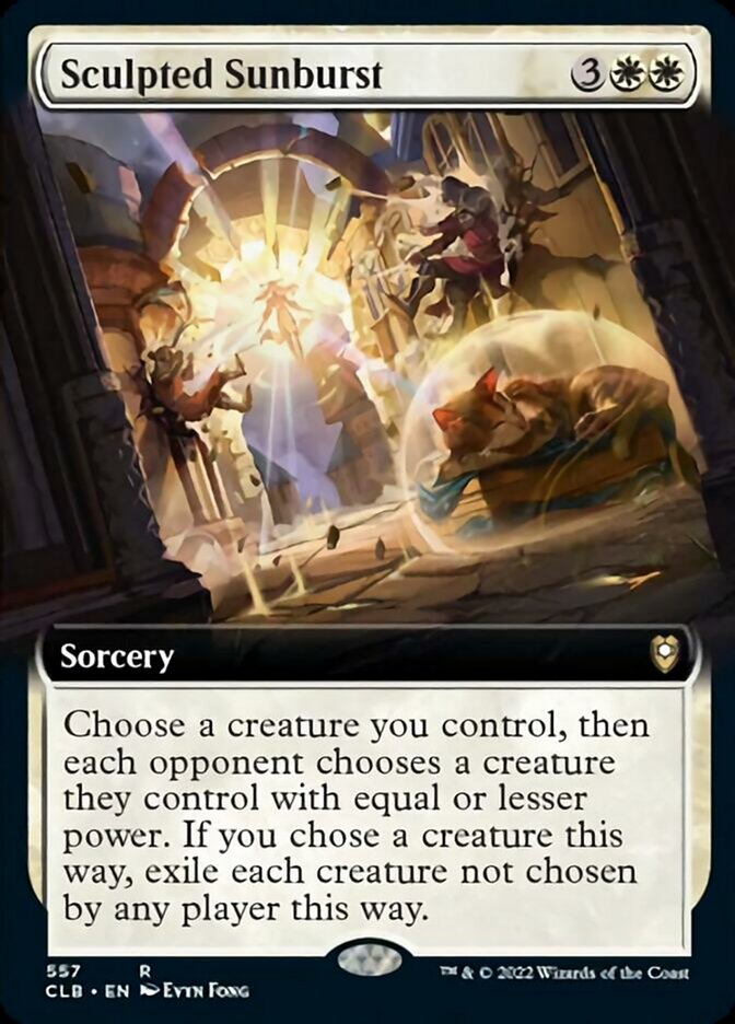 Sculpted Sunburst (Extended Art) [Commander Legends: Battle for Baldur's Gate] | Webway Games