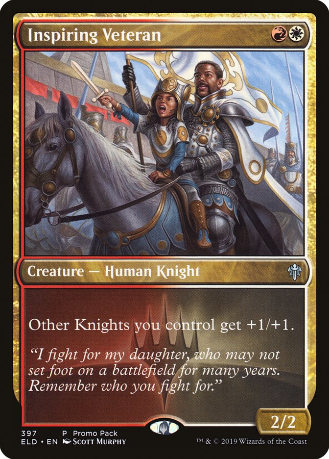 Inspiring Veteran (Promo Pack) [Throne of Eldraine Promos] | Webway Games