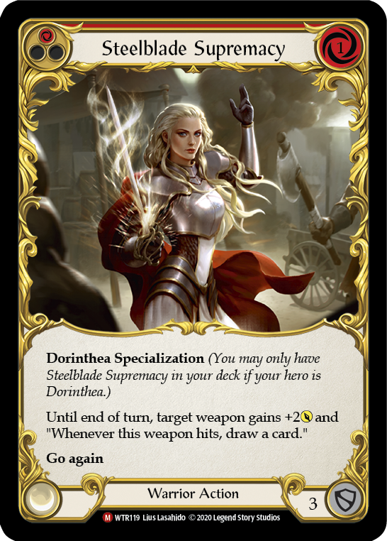 Steelblade Supremacy [U-WTR119] (Welcome to Rathe Unlimited)  Unlimited Rainbow Foil | Webway Games