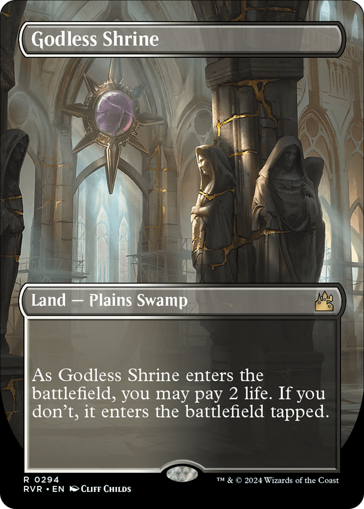 Godless Shrine (Borderless) [Ravnica Remastered] | Webway Games