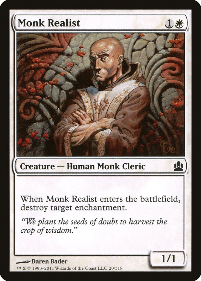 Monk Realist [Commander 2011] | Webway Games