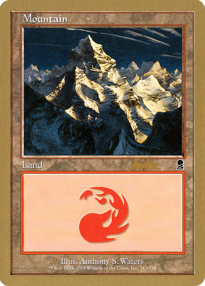 Mountain (bk343) (Brian Kibler) [World Championship Decks 2002] | Webway Games