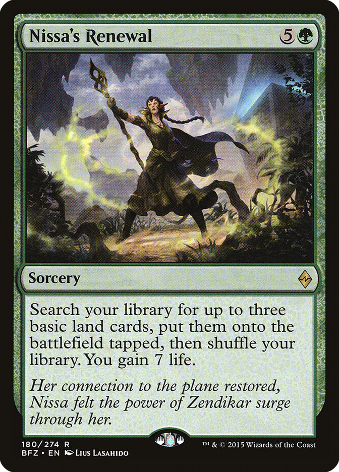Nissa's Renewal [Battle for Zendikar] | Webway Games
