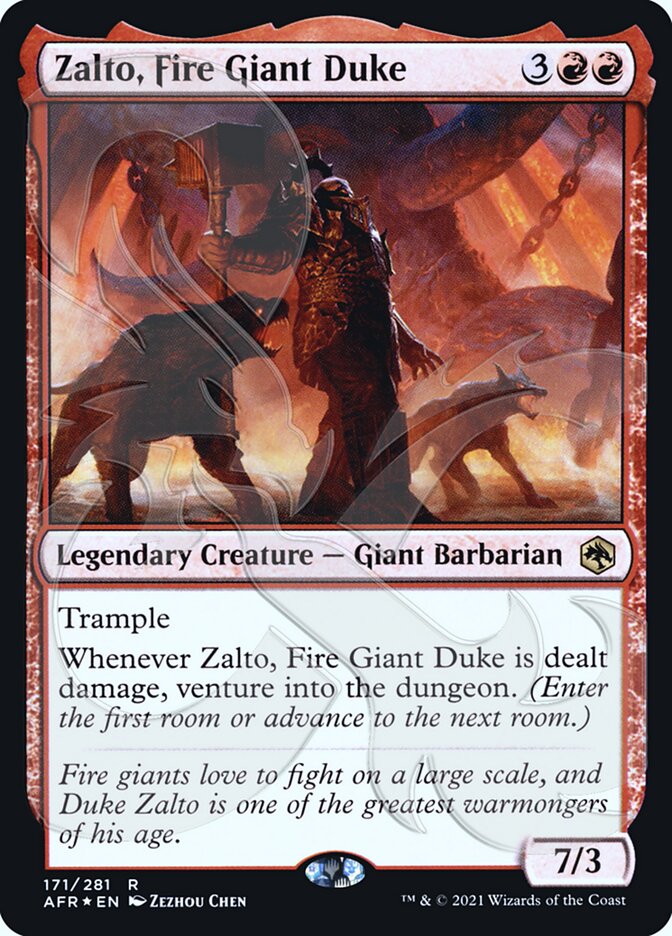 Zalto, Fire Giant Duke (Ampersand Promo) [Dungeons & Dragons: Adventures in the Forgotten Realms Promos] | Webway Games