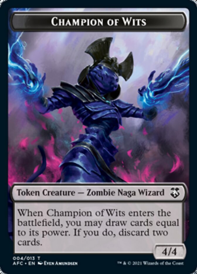 Champion of Wits // Illusion Double-sided Token [Dungeons & Dragons: Adventures in the Forgotten Realms Commander Tokens] | Webway Games