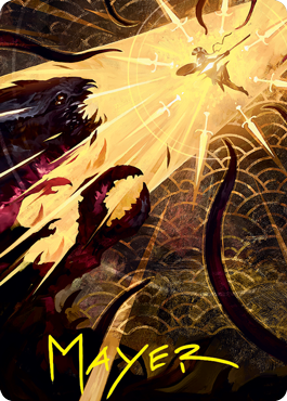 Defiant Strike Art Card (Gold-Stamped Signature) [Strixhaven: School of Mages Art Series] | Webway Games