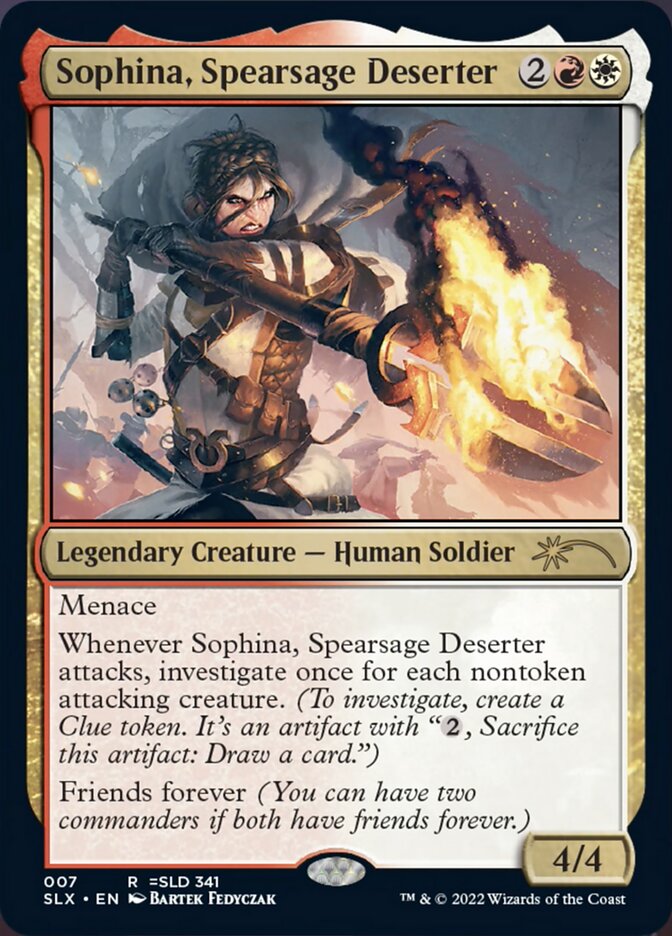 Sophina, Spearsage Deserter [Secret Lair: Universes Within] | Webway Games
