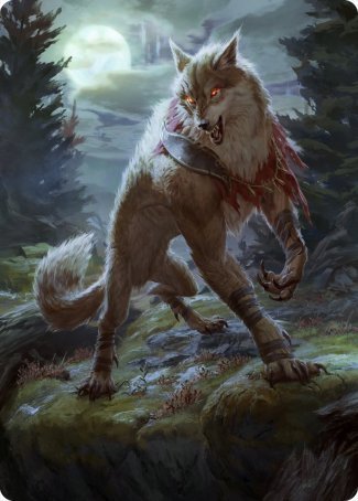 Arlinn, the Moon's Fury 1 Art Card [Innistrad: Midnight Hunt Art Series] | Webway Games