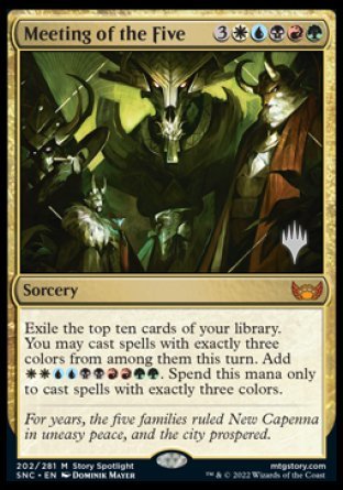 Meeting of the Five (Promo Pack) [Streets of New Capenna Promos] | Webway Games