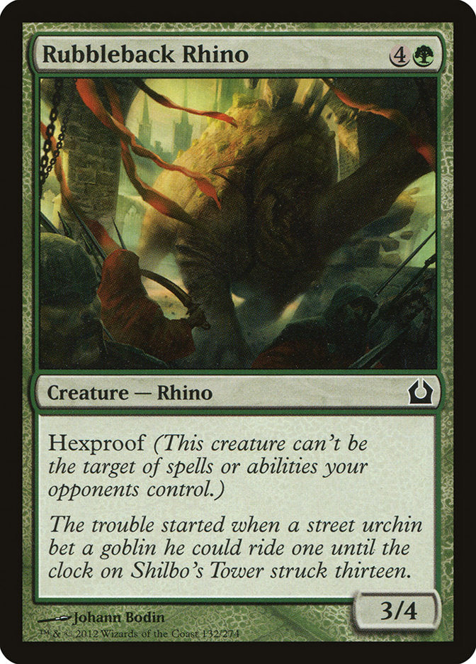 Rubbleback Rhino [Return to Ravnica] | Webway Games