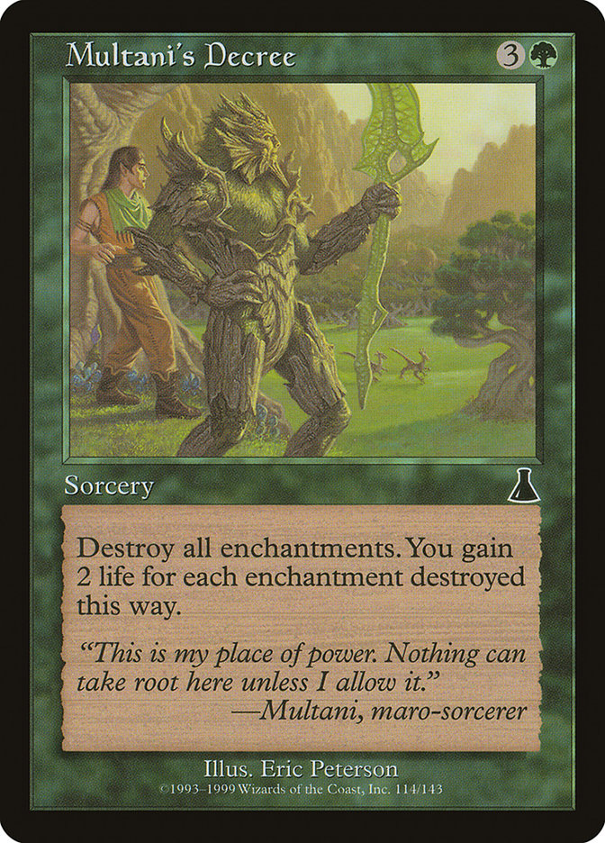 Multani's Decree [Urza's Destiny] | Webway Games