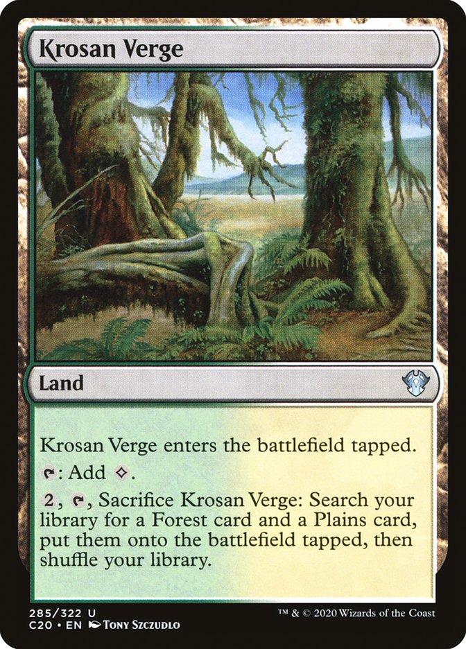 Krosan Verge [Commander 2020] | Webway Games