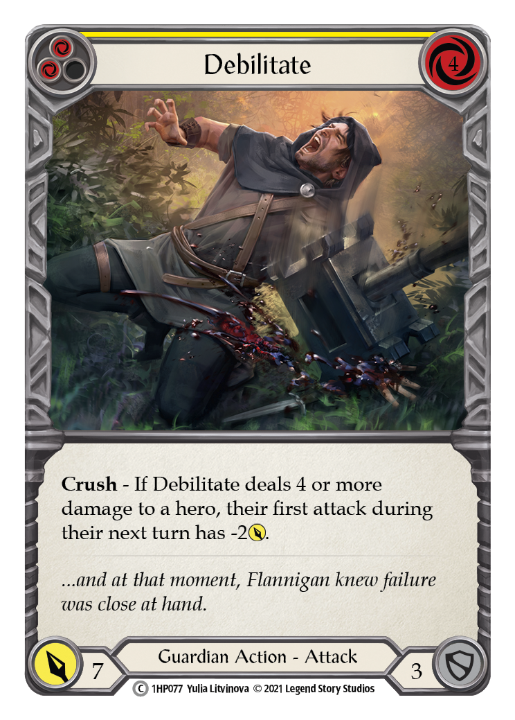 Debilitate (Yellow) [1HP077] | Webway Games