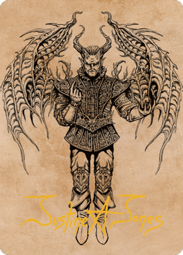 Raphael, Fiendish Savior Art Card (75) (Gold-Stamped Signature) [Commander Legends: Battle for Baldur's Gate Art Series] | Webway Games