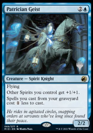 Patrician Geist (Promo Pack) [Innistrad: Midnight Hunt Promos] | Webway Games