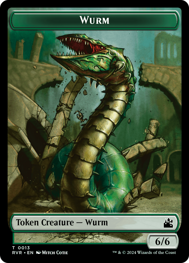 Bird // Wurm Double-Sided Token [Ravnica Remastered Tokens] | Webway Games