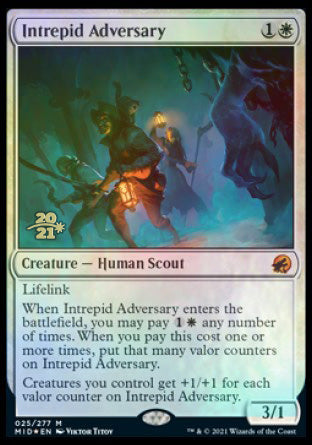 Intrepid Adversary [Innistrad: Midnight Hunt Prerelease Promos] | Webway Games