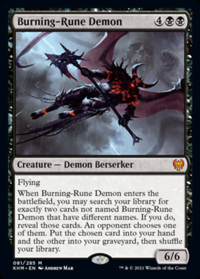 Burning-Rune Demon [Kaldheim] | Webway Games
