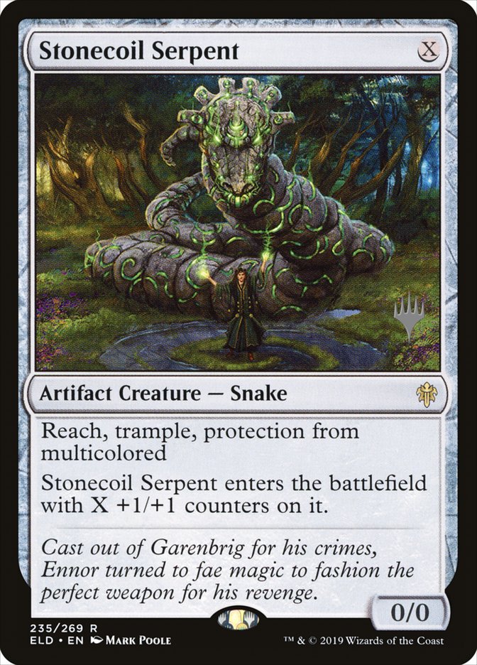 Stonecoil Serpent (Promo Pack) [Throne of Eldraine Promos] | Webway Games