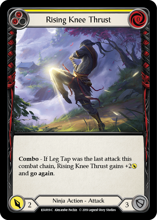 Rising Knee Thrust (Yellow) [KSU019-C] 1st Edition Normal | Webway Games