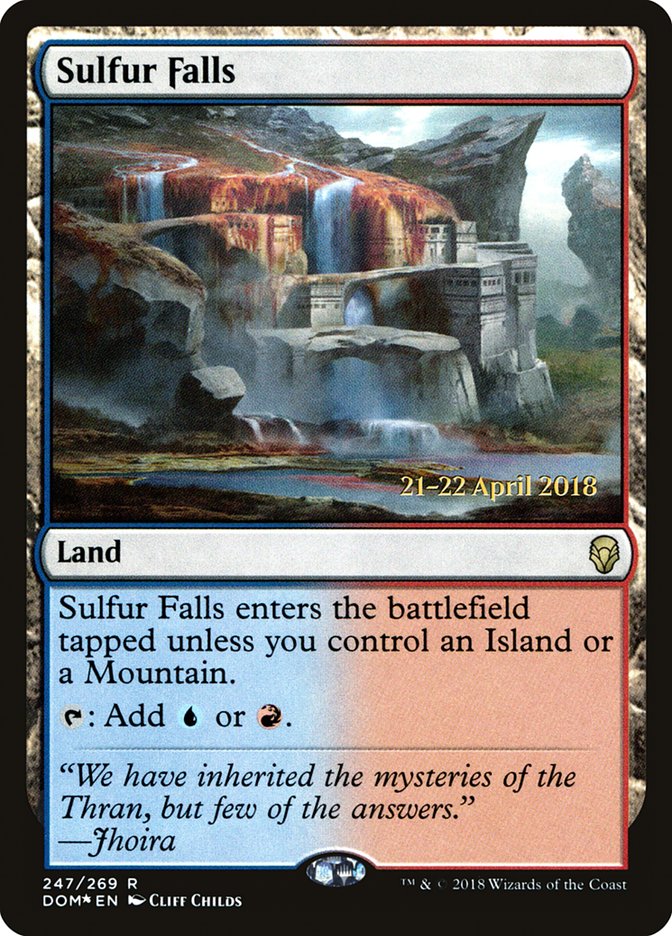 Sulfur Falls  (Prerelease) [Dominaria Prerelease Promos] | Webway Games